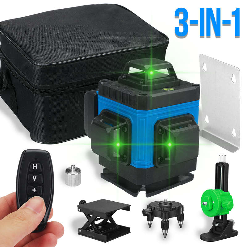 8/12/16 Line 360 4D Green Light Laser Level Horizontal Vertical Cross Spirit Le