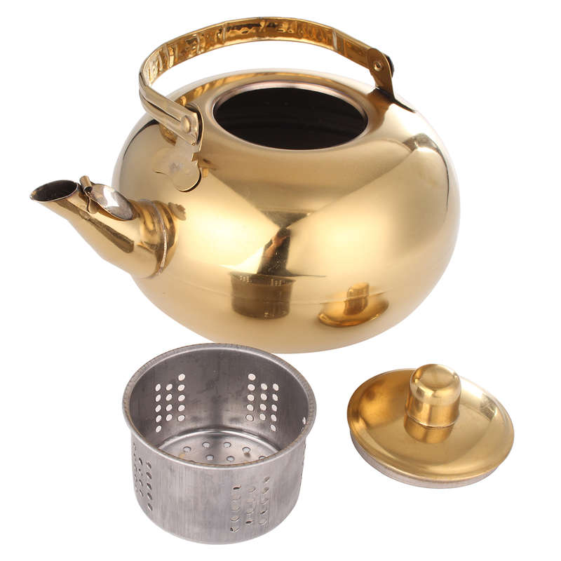 Stainless Steel Tea Pot Kettle Removable Infuser Filter Tea Pot