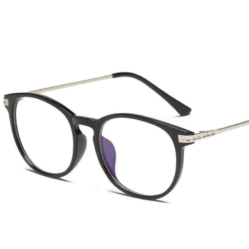 Anti-Radiation Eyeglasses Retro Frame Blue Light Blocking Glasses Optica...-(Color  Colorful border)