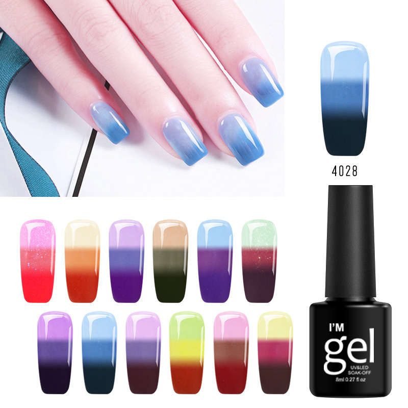 24 Colors Temperature Colors Change Soak-off UV Nail Gel Polish DIY Nail Art