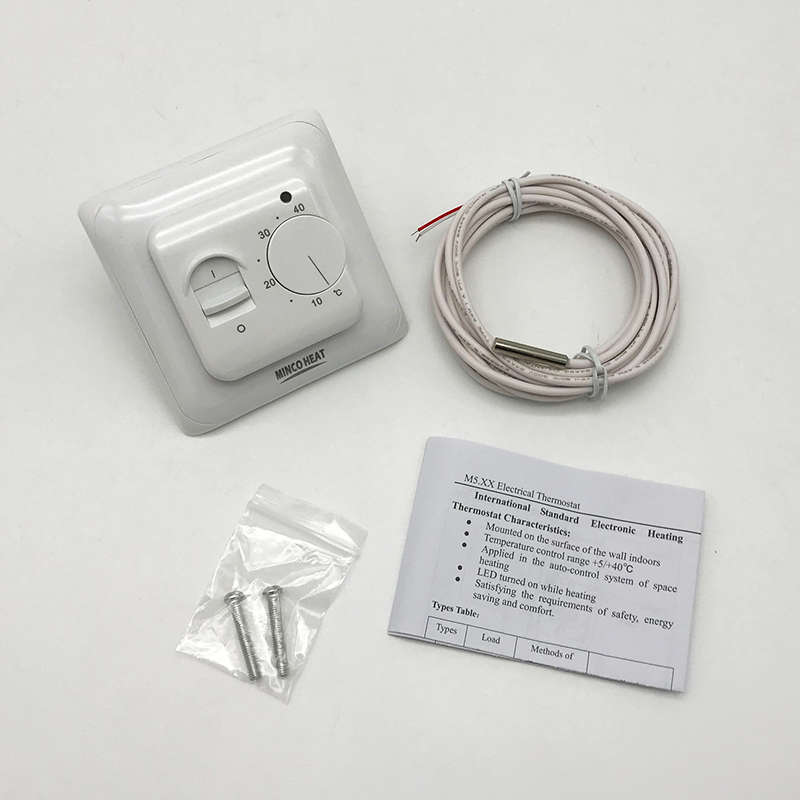MINCO HEAT M5 Mechanical Thermostat Floor Electric Heating Temperature Controller Gas Boiler Heating