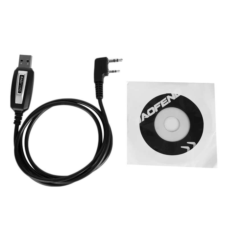BAOFENG 2 Pins Plug USB Programming Cable for Walkie Talkie for UV-5R serise BF-888S Walkie Talkie A
