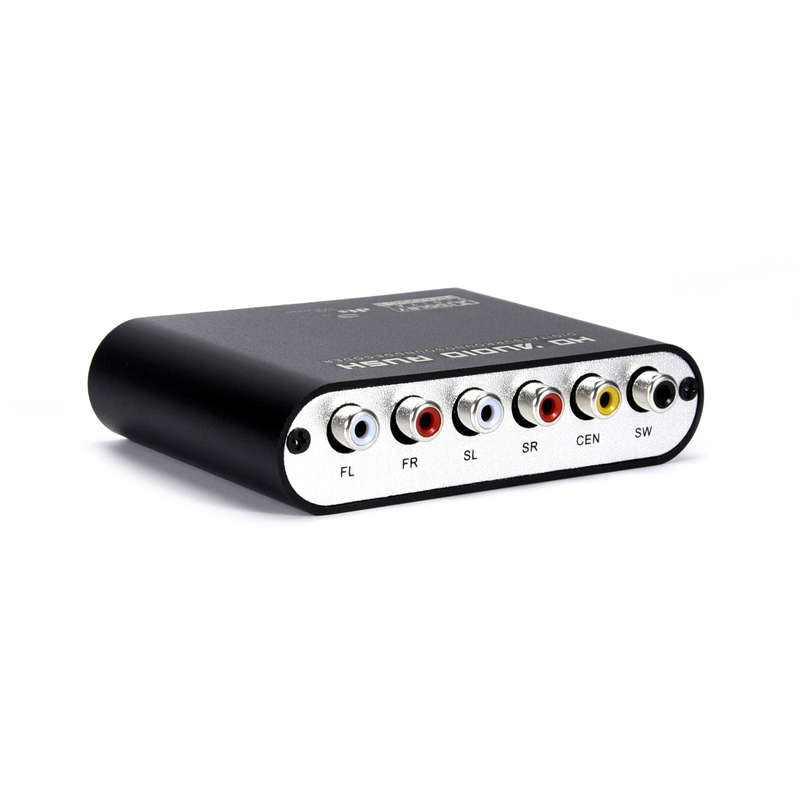 Digital to Analog 5.1 channel Stereo AC3 Audio Converter Optical SPDIF Coaxial AUX 3.5mm to 6 RCA So