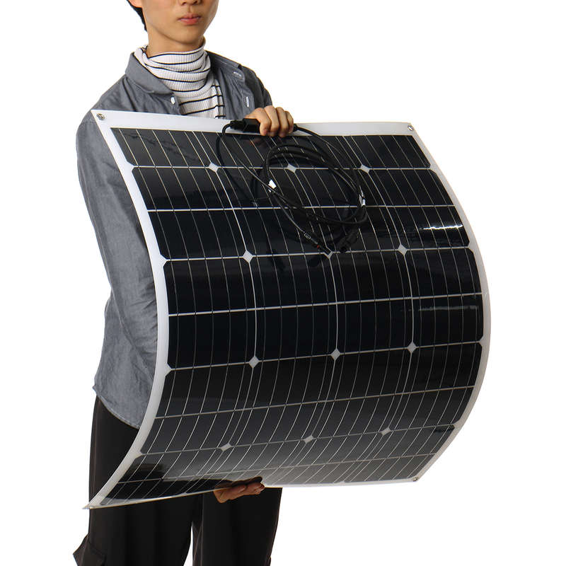 240W 18V Highly Flexible Monocrystalline Solar Panel Tile Mono Panel Waterproof