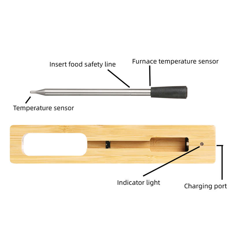 Smart Wireless Bluetooth Barbecue Thermometer Food Temperature- 40 ~ 85 /Furnace Temperature Measure