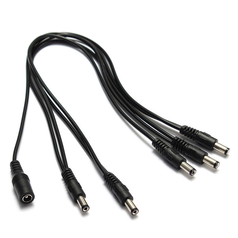 Zebra 5 Way Guitar Effect Pedal Daisy Chain Power Supply Cable Splitter