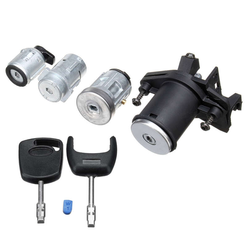 Set of 4 Lock Door Ignition Barrel Petrol Flap Tailgate with 2 Keys 1479660 for Ford Fiesta MK V ...