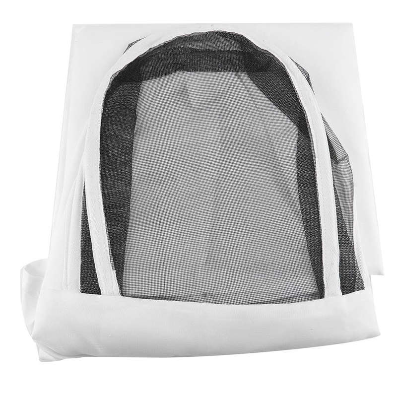 Professional Cotton Full Body Beekeeping Bee Keeping Clothing Tools Set w/ Veil Hood L/XL/X (Size L)
