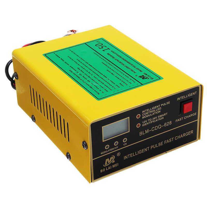 New 12V/24V Lead Acid & Lithium Battery Charger for Auto Car Pulse Repair Fast Charge