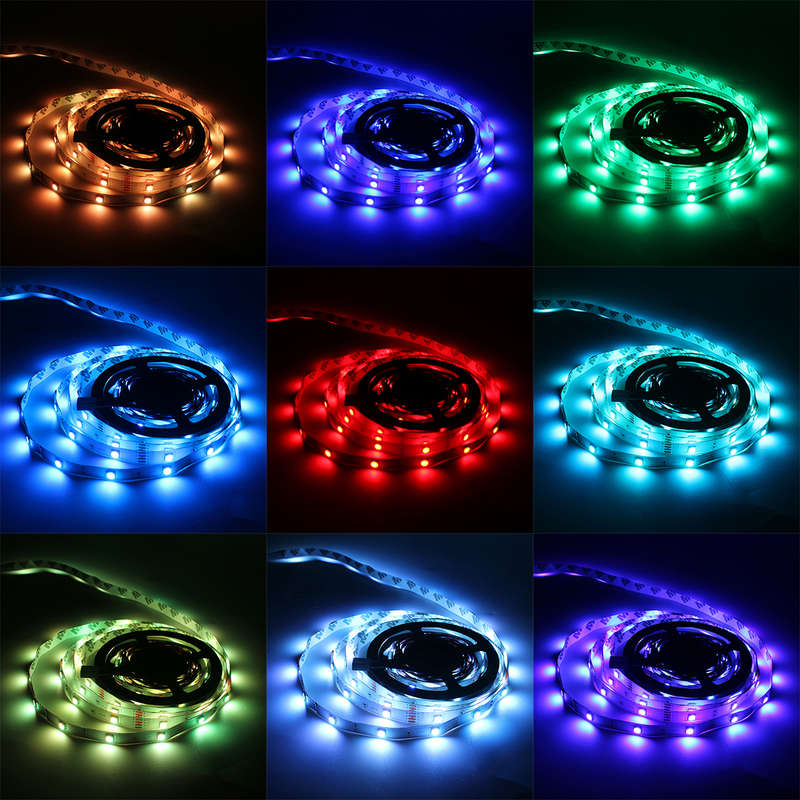 10M DC12V SMD5050 RGB LED Strip Light Kit Indoor Home