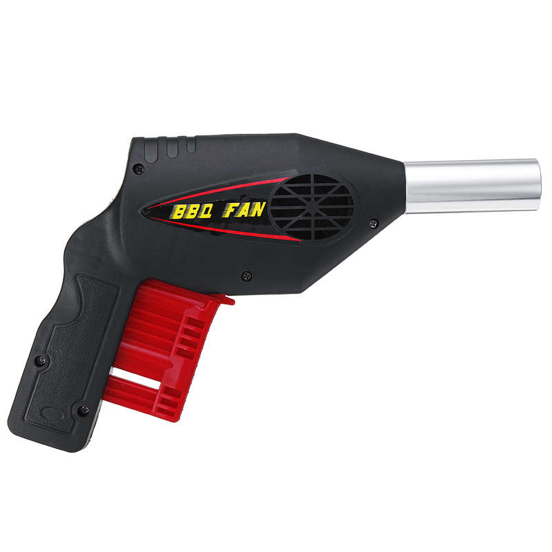 Hand Crank BBQ Fan Air Blower Powered Fire Bellows Camping Picnic Cooking Tool...
