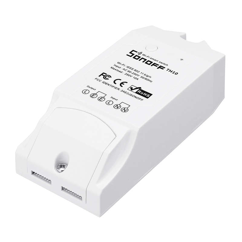 SONOFF TH10 DIY 10A 2200W Smart Home WIFI Wireless Temperature Humidity Thermostat Switch