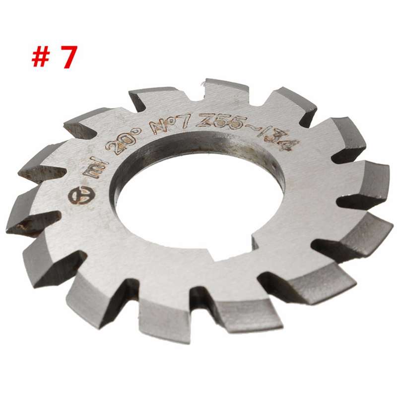 8pcs Module 1 PA20 Bore 22mm #1-8 HSS Involute Gear Milling Cutter