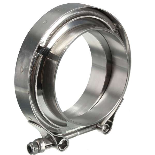 3 Inch Exhaust V-Band Clamps with Flange Down Pipe Intercooler Stainless Univers