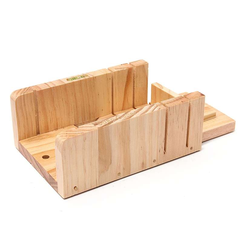9Pcs Wooden Soap Loaf Cutter Mold Soap Making Tools Set Stainless Steel Wax Soap Slicer DIY Cake Bre