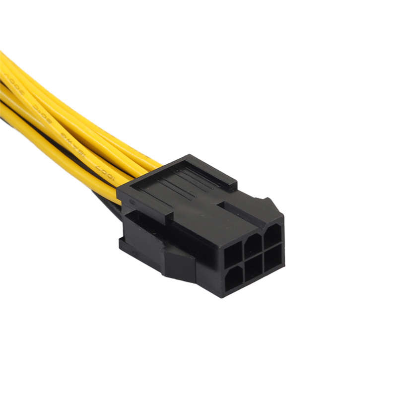Rexlis 6Pin Female To Dual 8Pin(6+2) Male Power Adapter Cable 20Cm Graphics Card Splitter Cable Pci-