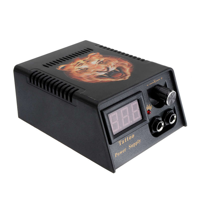 New Tattoo Machine Kit  2 Top Tattoo Machine 110V Power Supply Needle Body Art T