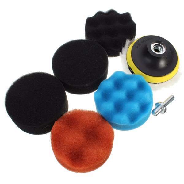 Drillpro 8Pcs 3 Inch Woolen Polishing/Buffing Pad Kit For Car Polisher