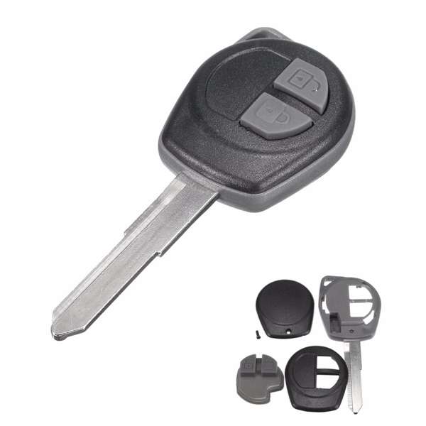 Key Fob Case Shell Uncut Blade Suzuki Vauxhall Agila Car 2 Button Remote
