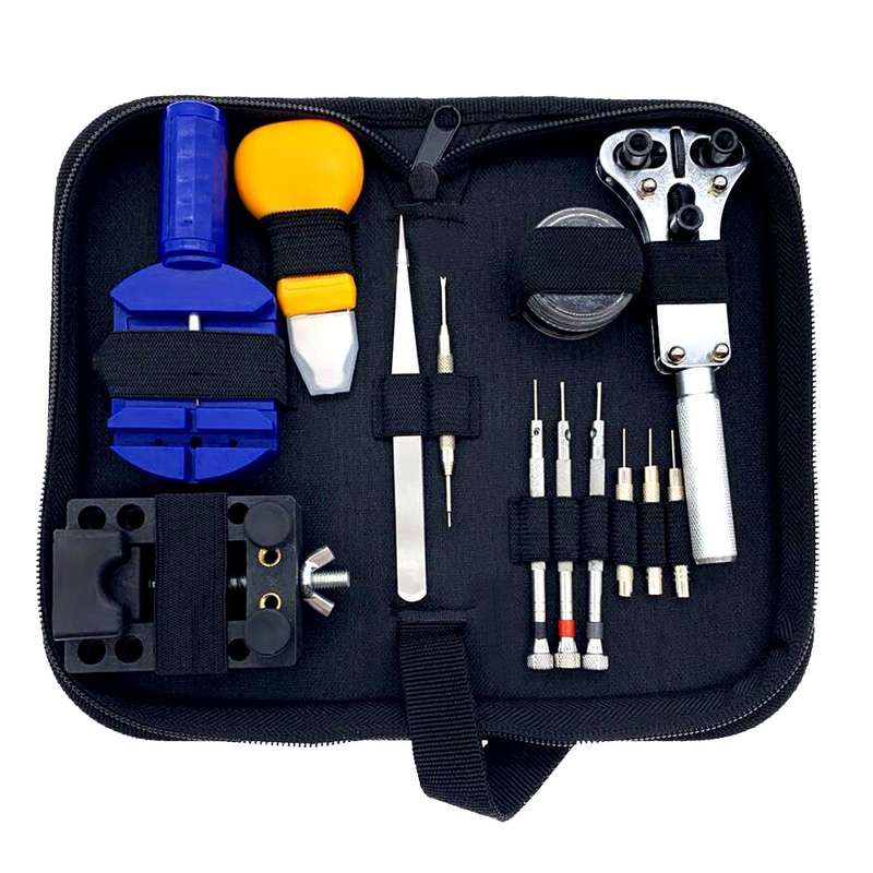 30Pcs Professional Watch Strap Remover Watch Repair Tools Kit with Black Carrying Case