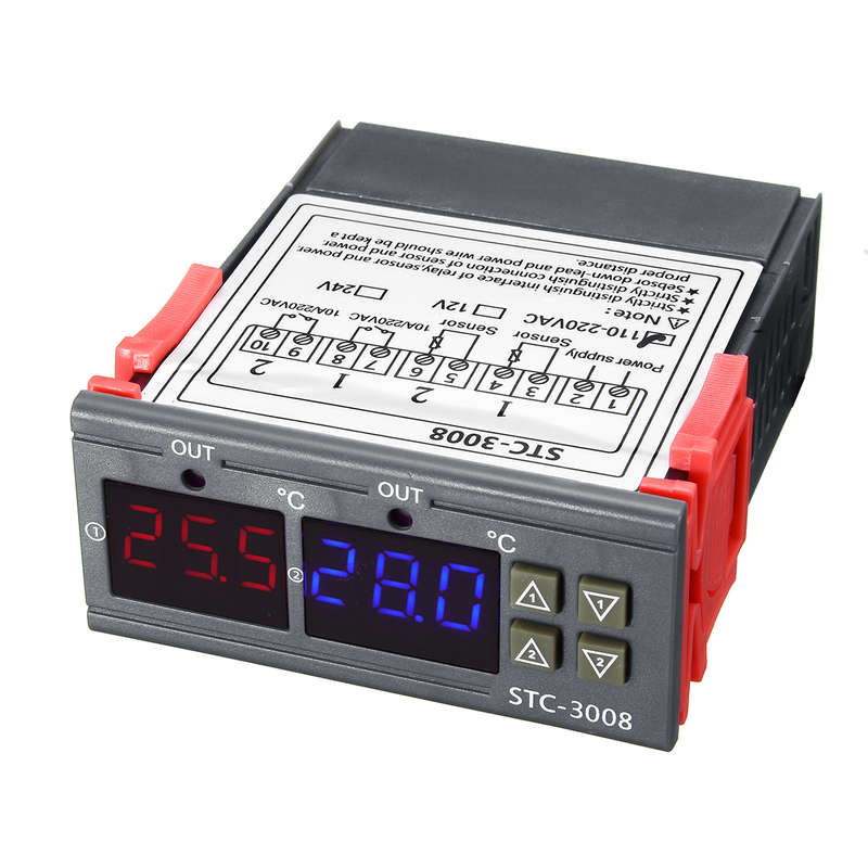 110-220V STC-3028 Dispaly Temperature Humidity Thermostat Controller Temperature Humidity Contr