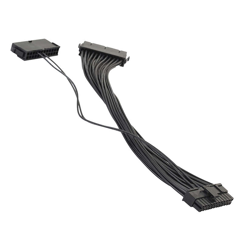 REXLIS 3384 Dual PSU Power Supply 24-Pin Adapter Cable 30cm ATX Motherboard Ada
