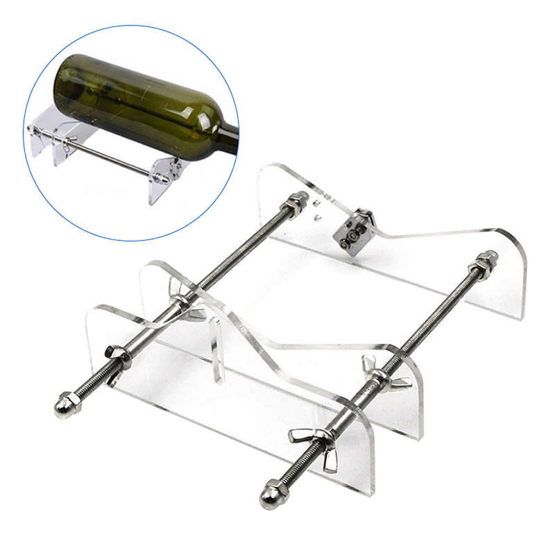 Cup Holder Glass Bottle Cutter Acrylic Adjustable Machine For Wine/Beer Bottles DIY Porta Vinos Beke