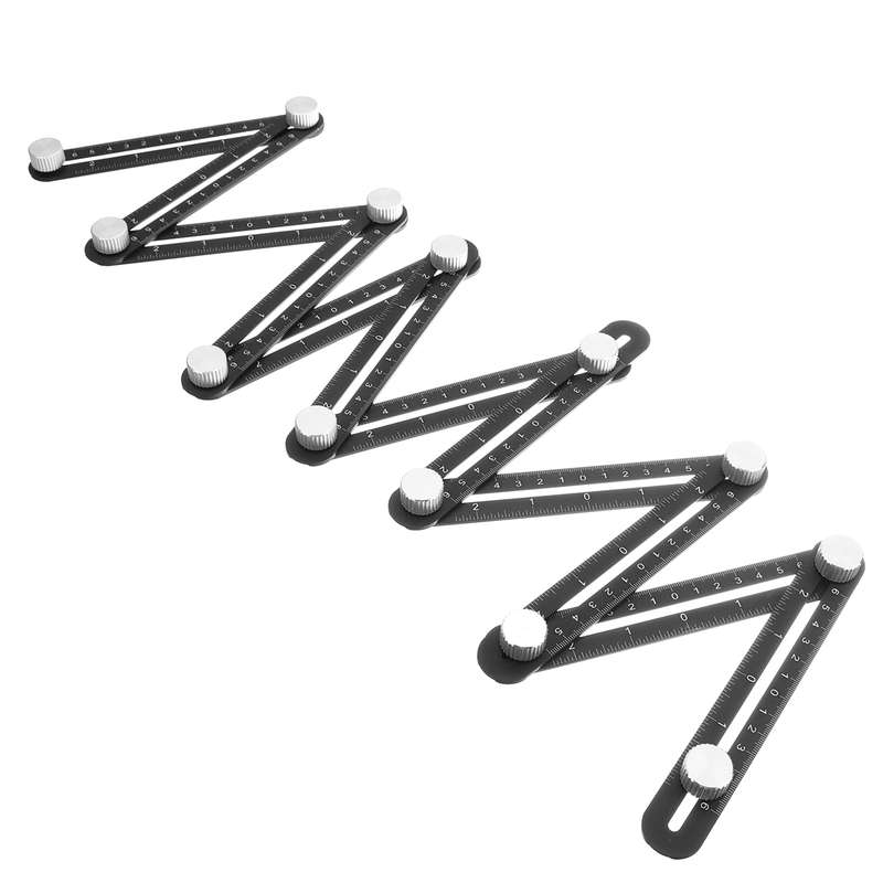Multi Angle Measuring Ruler 12-side Alloy Angle Finder Template Tool 12- Fo