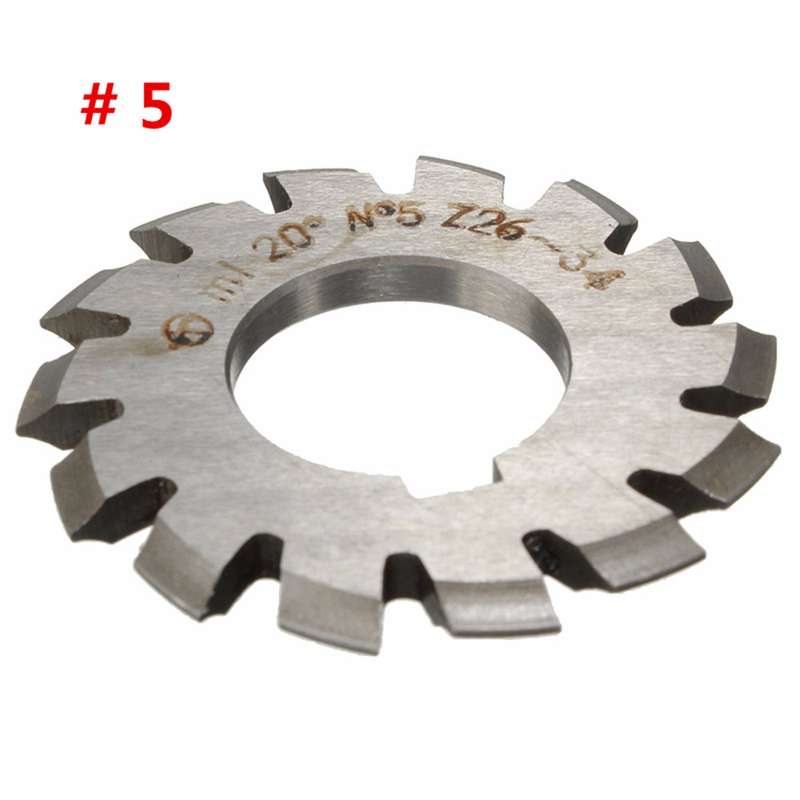 8pcs Module 1 PA20 Bore 22mm #1-8 HSS Involute Gear Milling Cutter