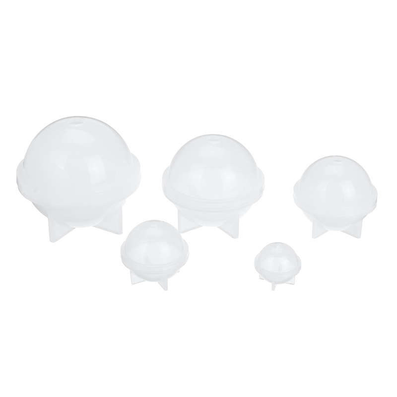 15Pcs Sphere Silicone Epoxy Molds Round Ball Jewelry Candle Resin Mould Tools DIY