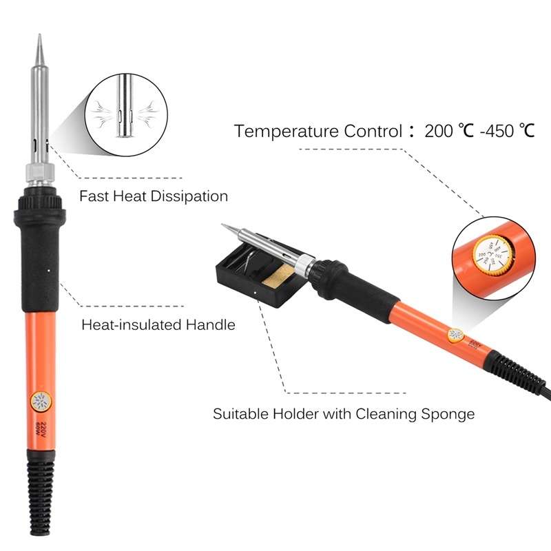 Adjustable Temperature Electric Solder Iron Tool Kit Pyrography Wood Burning Carving Embossing Tool