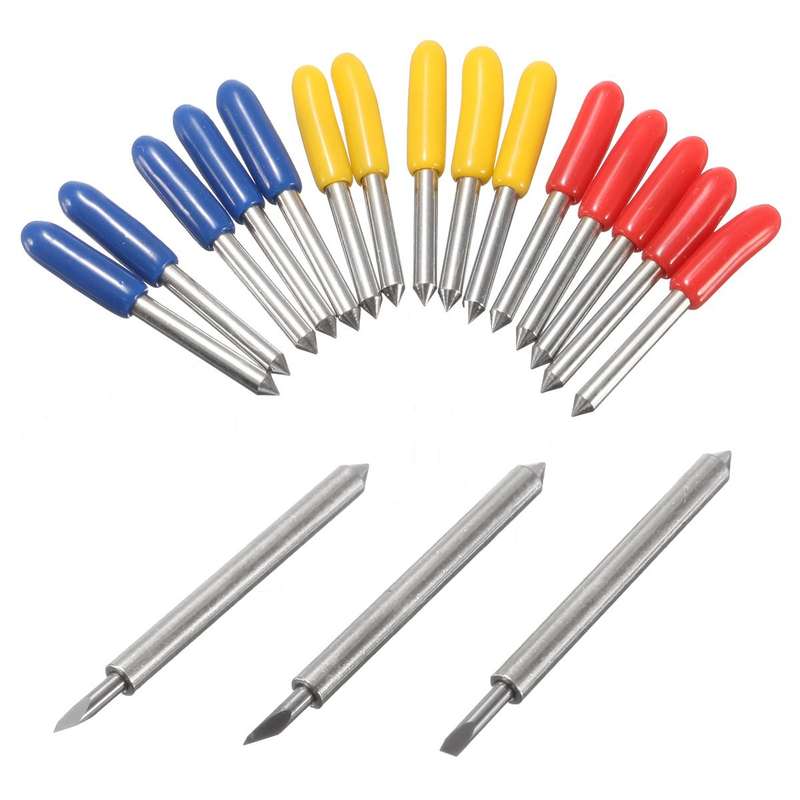 15pcs 30/45/60 Degree Blades GCC Cutting Plotter Vinyl Cutter Blade