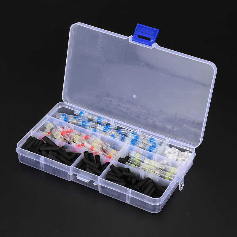 250Pcs Waterproof Solder Seal Heat Shrink Tube Sleeve Wire Butt Terminals Connectors