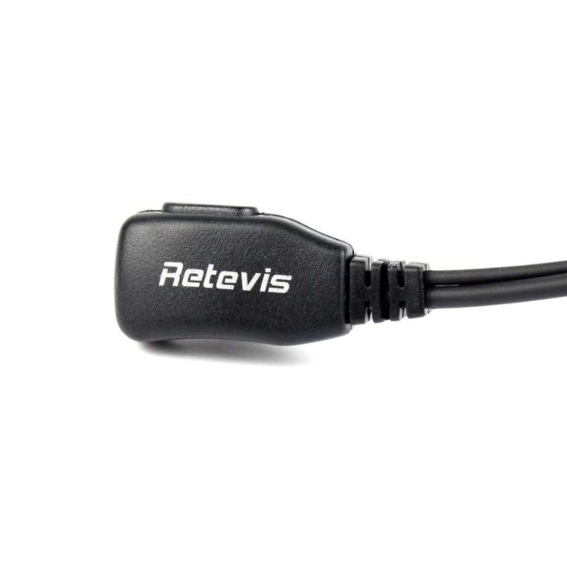 Retevis 2 Pin Ptt Mic Noise Reduction Covert Acoustic Tube Earpiece Headset For Motorola Hyt