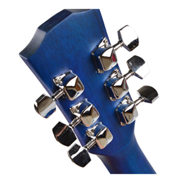 6Pcs Guitar String Tuning Pegs Semi-closed Tuner Heads for Acoustic Guitar