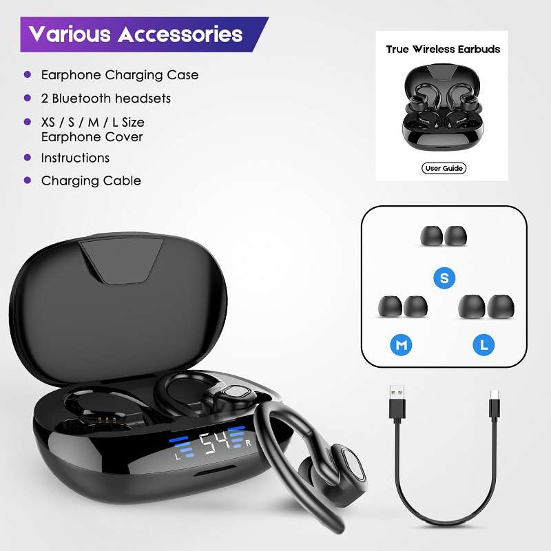 Bakeey S730 Wireless Headphones Bluetooth V5.0 Earphones Ear-Hook Sports Waterproof Headset Deep Bas