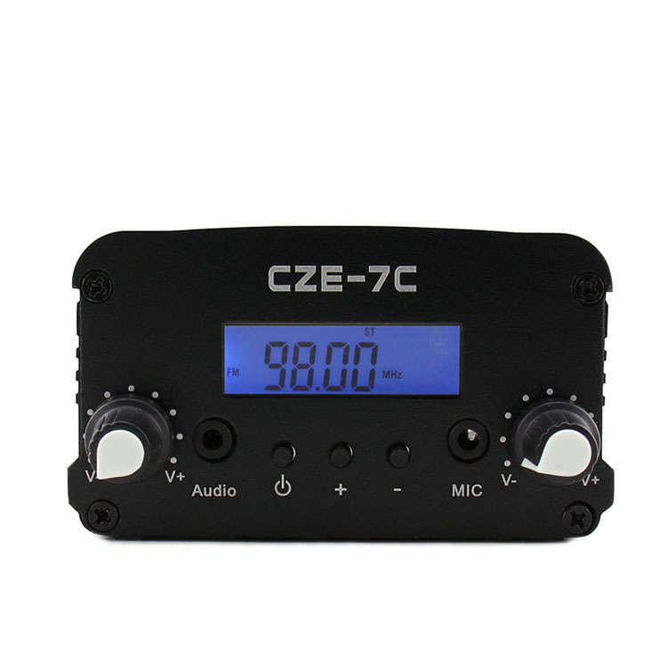 CZERF CZE-7C 1W/7W Wireless PLL Stereo FM Transmitter with Outdoor GP1 Antenna Kits
