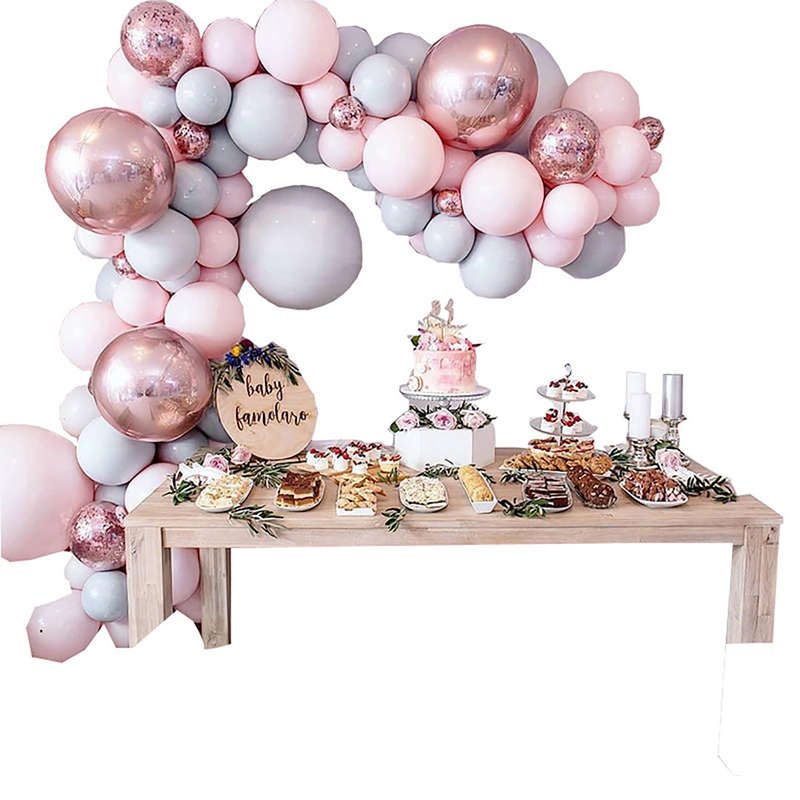 Macaron Balloons Set Garland Confetti Arch Balloons for Birthday Wedding Baby S