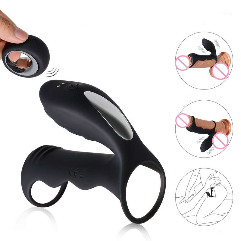 Remote Couple Sex Toys Thicken Dick Cock Ring Vibrator Stimulator For Men Delay