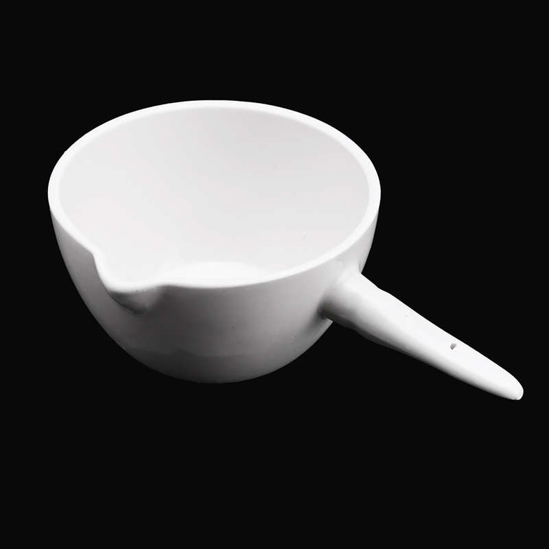 100ml Ceramic Crucible Basin Refractory Casserole Container Dish w/ Handle