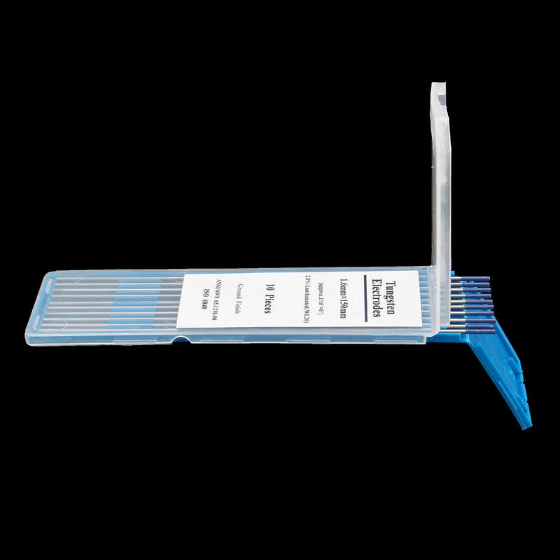 New 10Pcs TIG Welding Tungsten Electrodes 2% Lanthanated 1/16 x 6" Blue Tip WL20 Assorted Weld