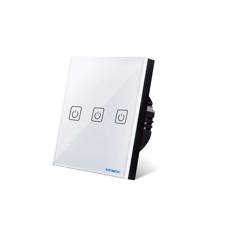 BONDA 1/2/3 Way Smart Switch Wireless Remote Control APP Controled W (Way Remote control Color Gold)