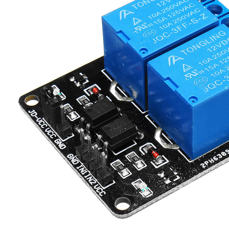 10pcs 2 Channel Relay Module 12V with Optical Coupler Protection Relay Extended Board