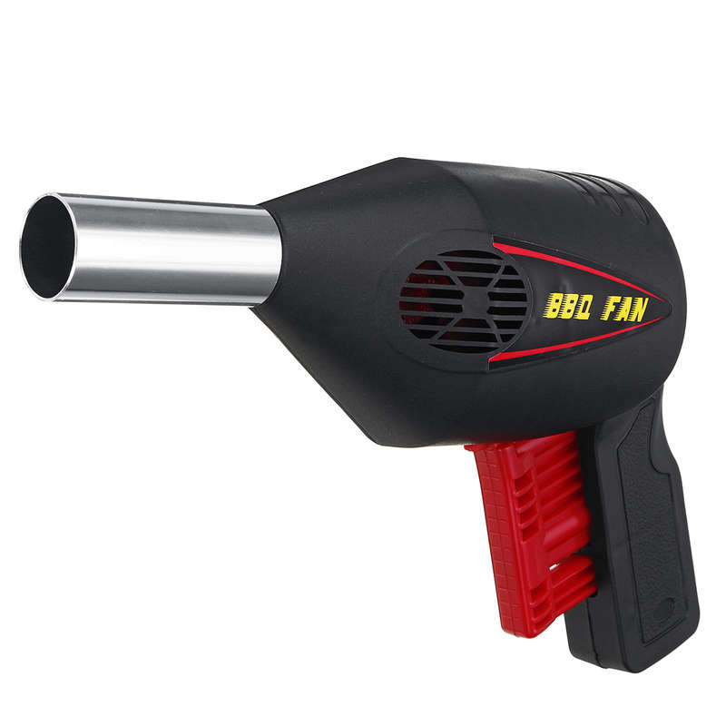 Hand Crank BBQ Fan Air Blower Powered Fire Bellows Camping Picnic Cooking Tool...