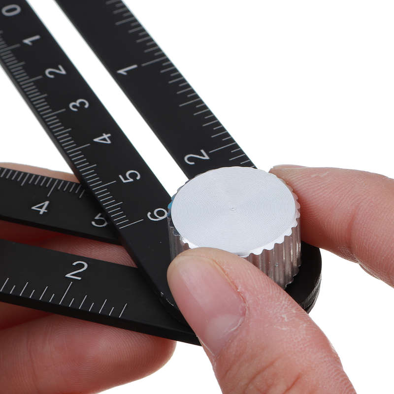 Multi Angle Measuring Ruler 12-side Alloy Angle Finder Template Tool 12- Fo