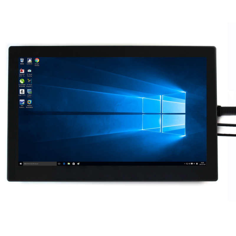 Wareshare 13.3 Inch HDMI VGA HD Display with Tempered Glass Capacitive Touch Screen - Free Shipping