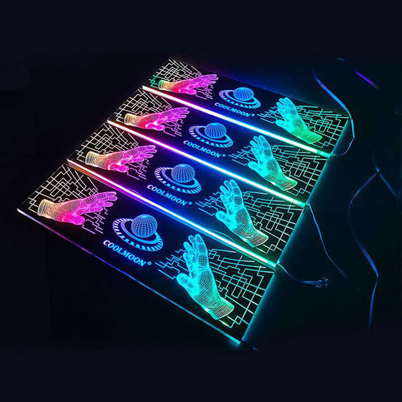 Coolmoon Power Supply Rgb Light Board Computer Case Rgb Side Panel 16 Million Rgb Chassis Decor With
