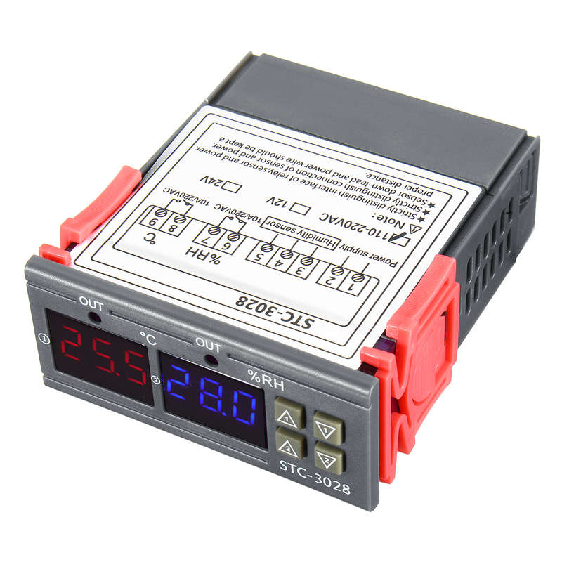 110-220V STC-3018 Digital Temperature Thermostat Controller With Setting Function Value Display C/F