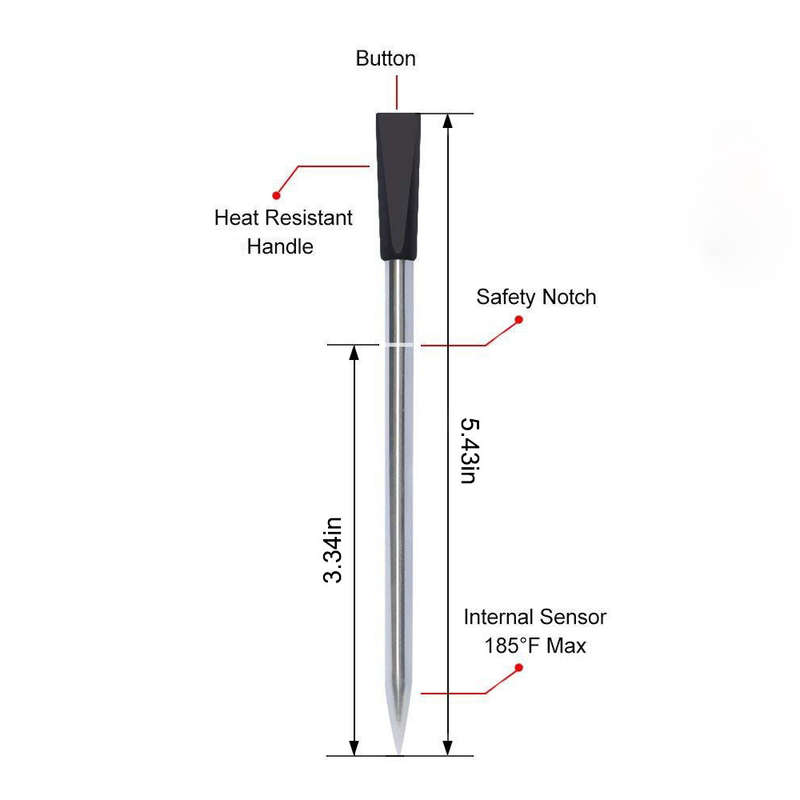 Smart Wireless Bluetooth Barbecue Thermometer Food Temperature- 40 ~ 85 /Furnace Temperature Measure
