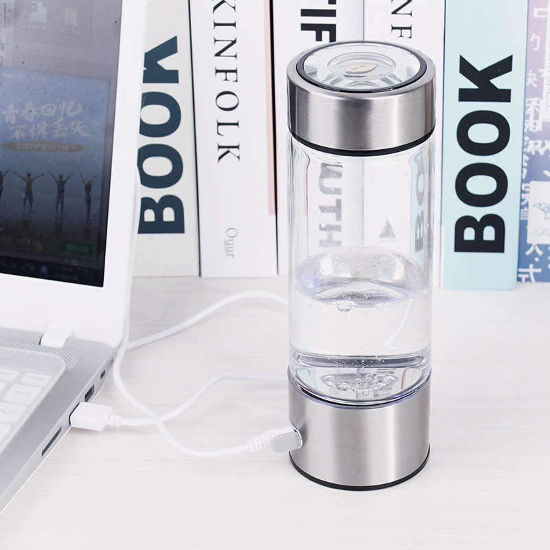 420ml Water Ionizer Bottle USB Rechargeable Negative Ion Water Cup Hydrogens-rich Water Cup Water Ge